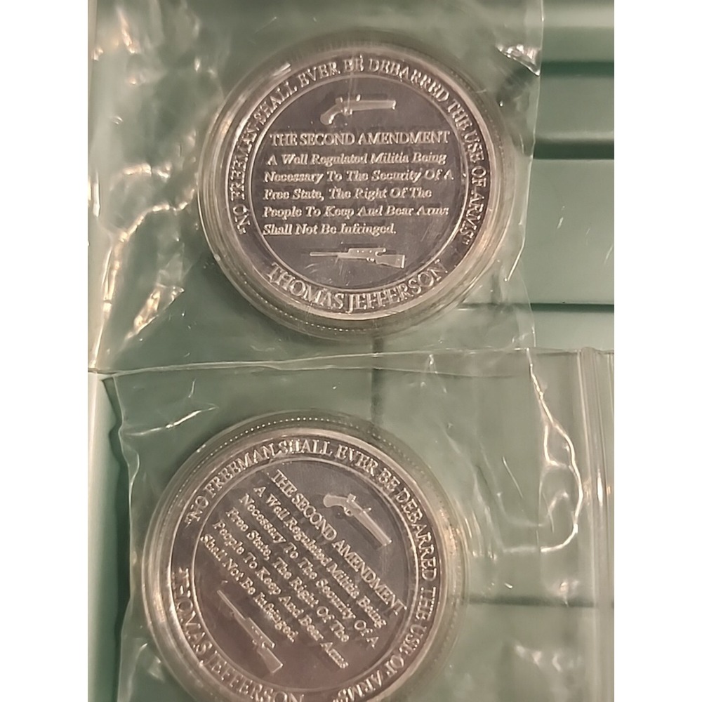 2nd Amendment Challenge Coin‎ 2pc - Picture 4 of 4